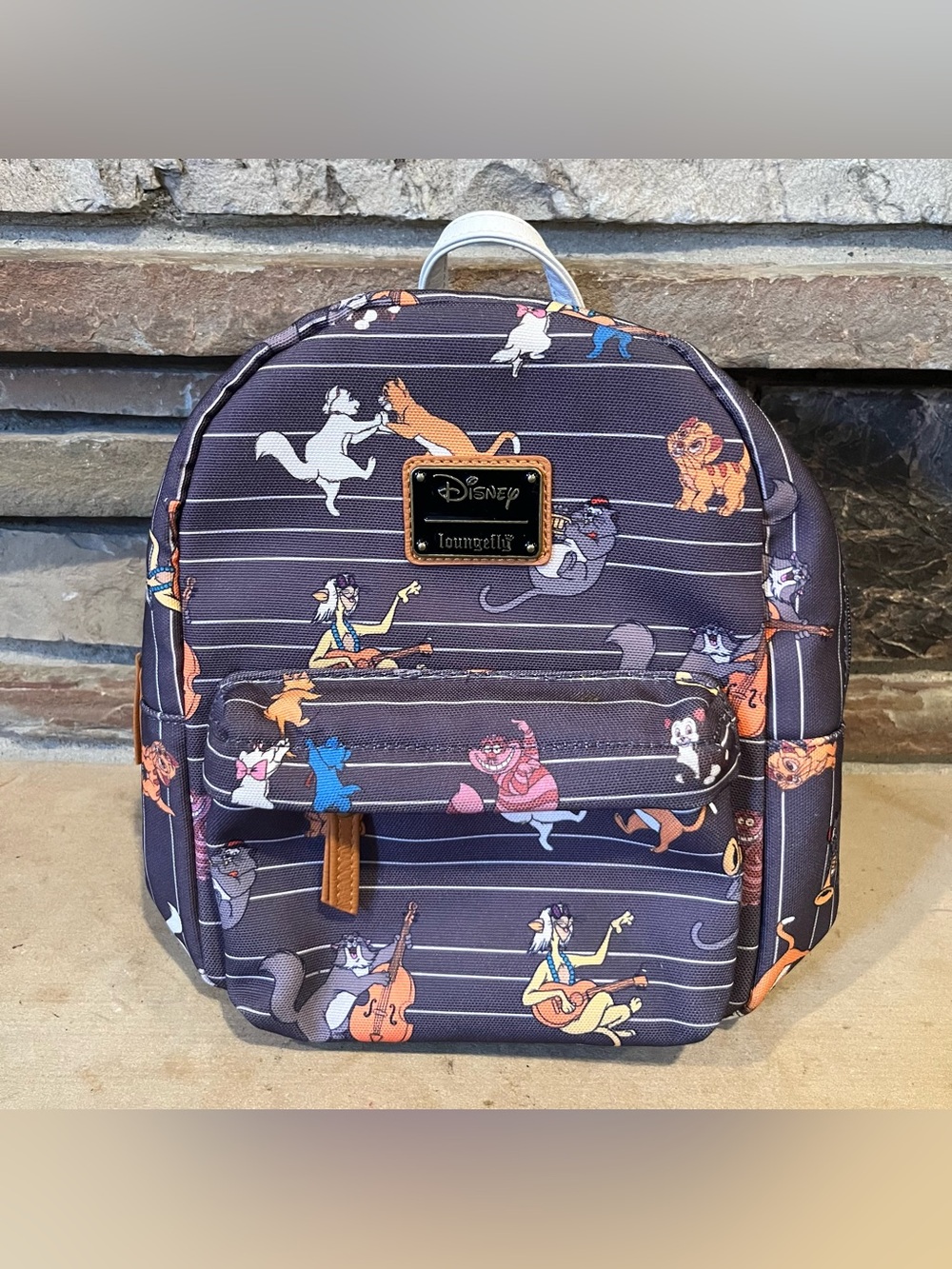 Disney Loungefly Grey Classic Cats Mini Backpack